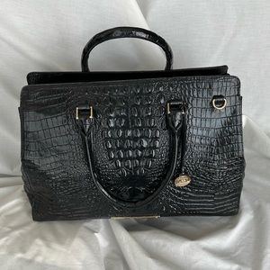 Brahmin Finley Carryall Black Melbourne Satchel